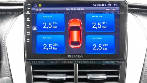 Màn hình DVD Android liền camera 360 xe Toyota Vios 2019 - nay | Elliview S4 Deluxe 